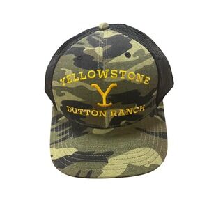Yellowstone Dutton ranch camo trucker hat one size fits most‎